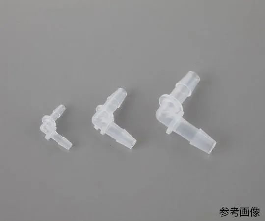 4-2870-21　Laboran Tube Connector (For Soft Tubes) L Type Same Diameter ID 0.8 -1.5　EBLC16L