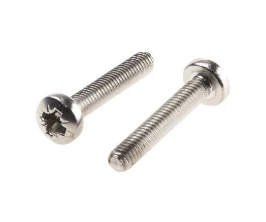 63-4640-27　RS PRO, M3.5 Pan Head, 20mm Stainless Steel Pozidriv A2 304 Plain　528-794