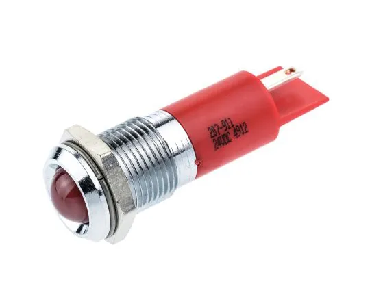 63-4586-21　RS PRO Red Indicator, 24 V dc, 14mm Mounting Hole Size, Solder Tab Termination　207-911