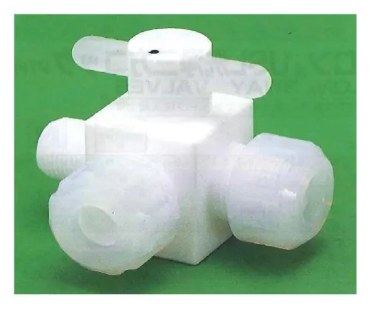 62-7083-97　USL-PTFE Male 3-Way Valve Press-In Type 6φ x PT 1/4 00U-165-01N　00U-165-01N