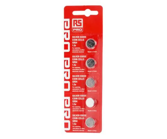 63-4649-63　RS PRO SR54 Button Battery, 1.55V, 11.6mm Diameter　593-439