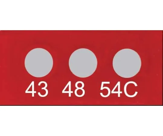 61-3815-84　Micro 3 PointsTemperature Label :Temp-plate 430　430-043