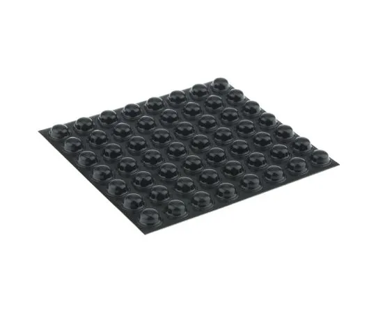 63-4592-87　Rubber foot hemispherical black height 5mm　SJ5003