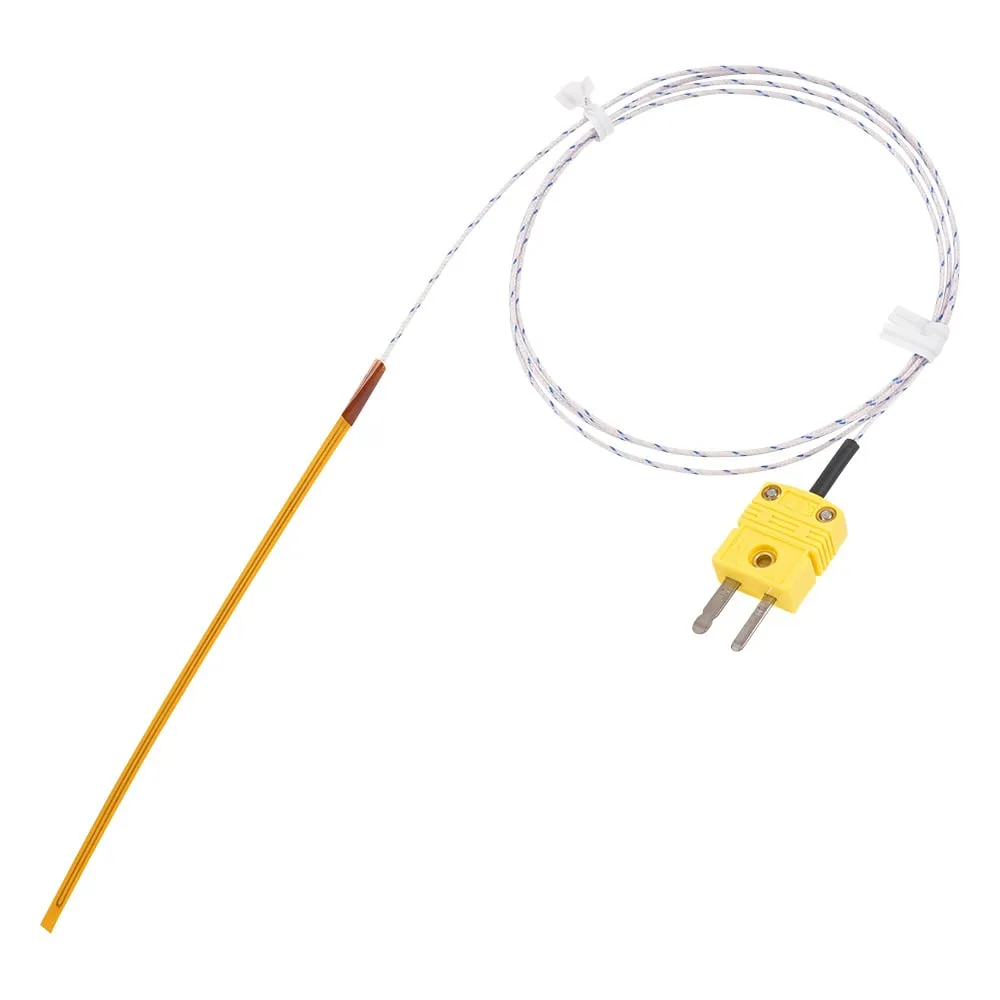 3-8541-01　Ribbon Type Temperature Sensor With SMP Connector (Male) 100mm　RB-K-100-1-SMP