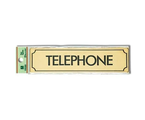 61-7412-30　TELEPHONE 160mm x 40mm x 1mm Gold　LG170-11