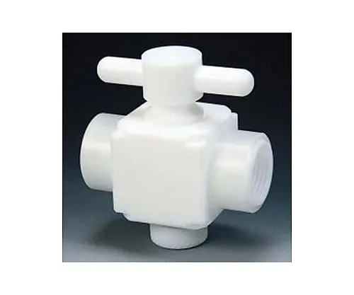 61-3537-05　Fluorocarbon Resin Two-Way Valve Both Side Female Type RC1/4　NR1304-01