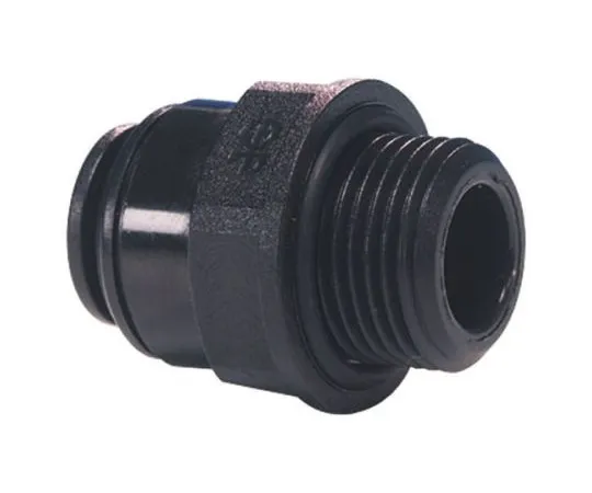 63-4986-06　John Guest Pneumatic Straight Threaded-to-Tube Adapter, R 1/4 Male, Push In 6 mm　PM010602E