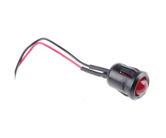 63-4585-26　RS PRO Red Indicator, 24 V dc, 14mm Mounting Hole Size, Lead Wires Termination　204-417