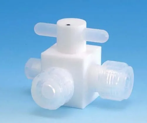 61-4384-68　PTFE Three-Way Valve Different Diameter Injection Type 8φx10X10　F-2213-05