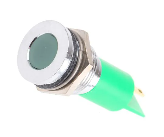 63-4587-40　RS PRO Green Indicator, 12 V, 16mm Mounting Hole Size, Solder Tab Termination　211-724