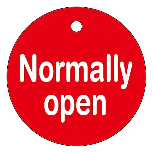 61-3399-95　Valve Opening and Closing Tag Normally Open Special 15-132　151120