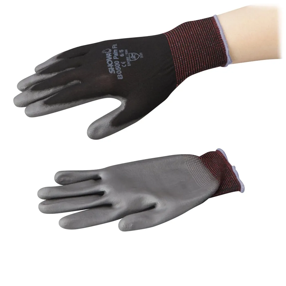 1-7653-02　Palm Fit Gloves Seamless S　B0500-Blk-S