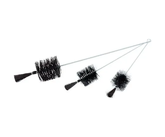 61-8866-87　Brush for Bottle Washing Black Hog Bristles Steel Handle Size No. 1　TBP-T1J
