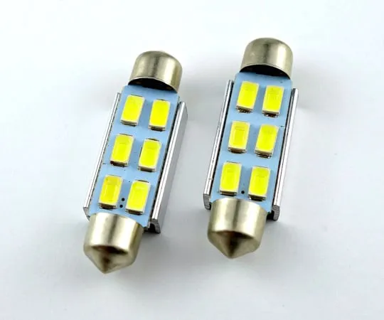 63-3053-22　Room Lamp LED (42 mm, white, with built-in canceller) 12 V/160 mA white　HC-FESTOON-6-5730SMD-C-42MM