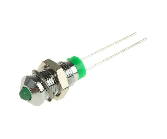 63-4586-41　RS PRO Green Indicator, 2 V dc, 6mm Mounting Hole Size, Lead Pins Termination　208-598