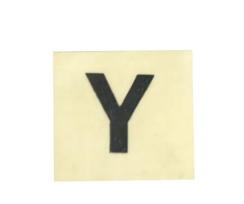 61-7398-16　Character Seal Black Y 15mm　CL15B-Y