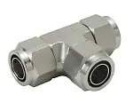 61-7636-26　Stainless Steel (SUS316) Tightening Fitting Union Tee φ4　NSE0420