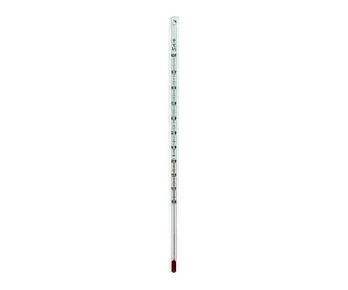 61-0016-14　Red Liquid Stick Thermometer -20 - 50℃ 150mm
