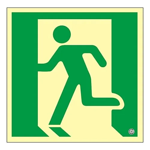61-3397-90　High Luminance Phosphorescent Emergency Exit Direction Sign Phosphorescent SN-2805　360805