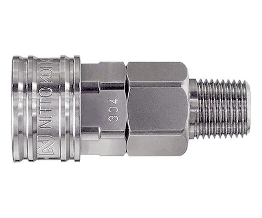 3-9078-01　Compact Coupler (Compact And Low-Pressure General Purpose Type) Rc 1/8 Socket　CO-1SM-SUS-FKM