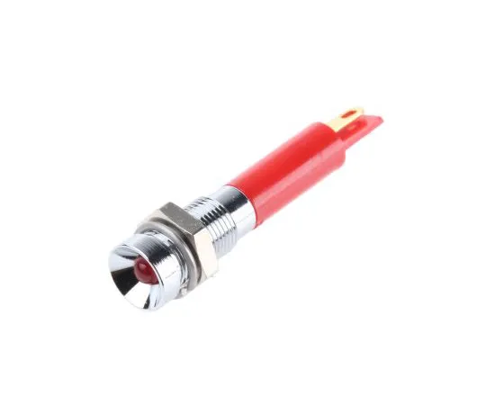 63-4587-21　RS PRO Red Indicator, 12 V dc, 6mm Mounting Hole Size, Solder Tab Termination　211-156