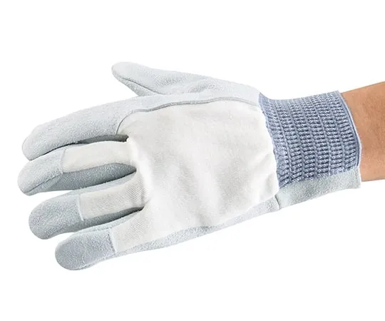 3-8221-01　AS TOOL Inside Cowskin Glove With Knitted Back Of The Hand　AT-LG04