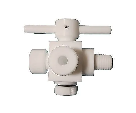 2-763-02　Asflon(R) YK Connection Half Male Screw Cock Three-Way　AF-YK8