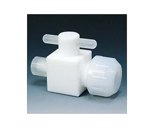 61-3535-93　Fluorocarbon Resin Two-Way Valve Different Diameter Injection Type 3φ-6φ　NR1211-01