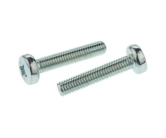 63-4645-05　RS PRO, M5 Pan Head, 25mm Steel Pozidriv Bright Zinc Plated　553-649