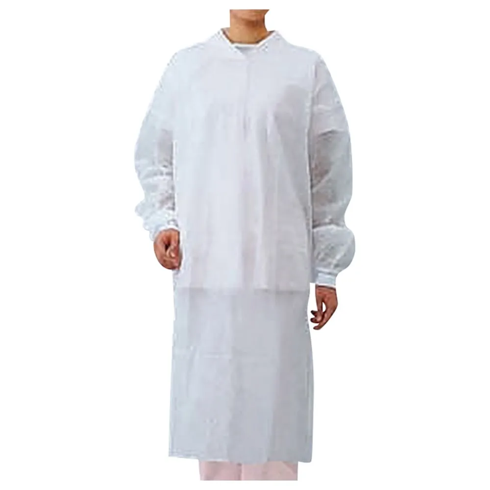 8-7837-02　PROSHARE Disposable Gown (Magic Tape) Blue 1 Piece/Bag x 50 Bags