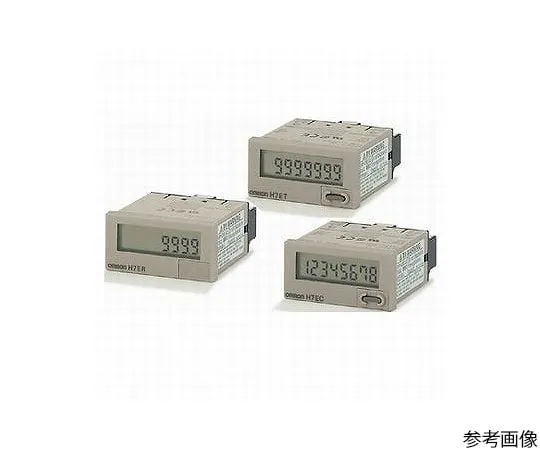 64-5650-65　Time counter free voltage input display unit: min/s black　H7ET-NFV1-B