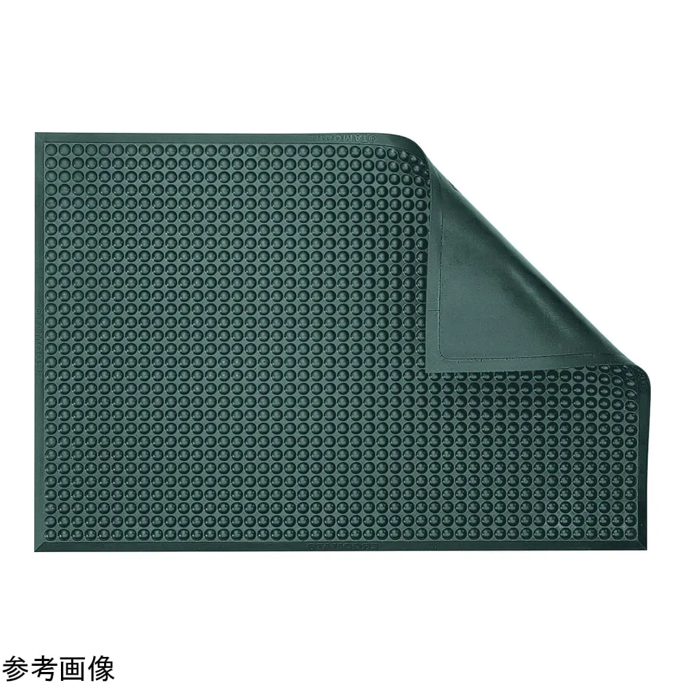 4-3716-01　Ergo mat (Complete Bubble Complete Smooth) Light Grey 600 x 900 x 15 mm　4665400