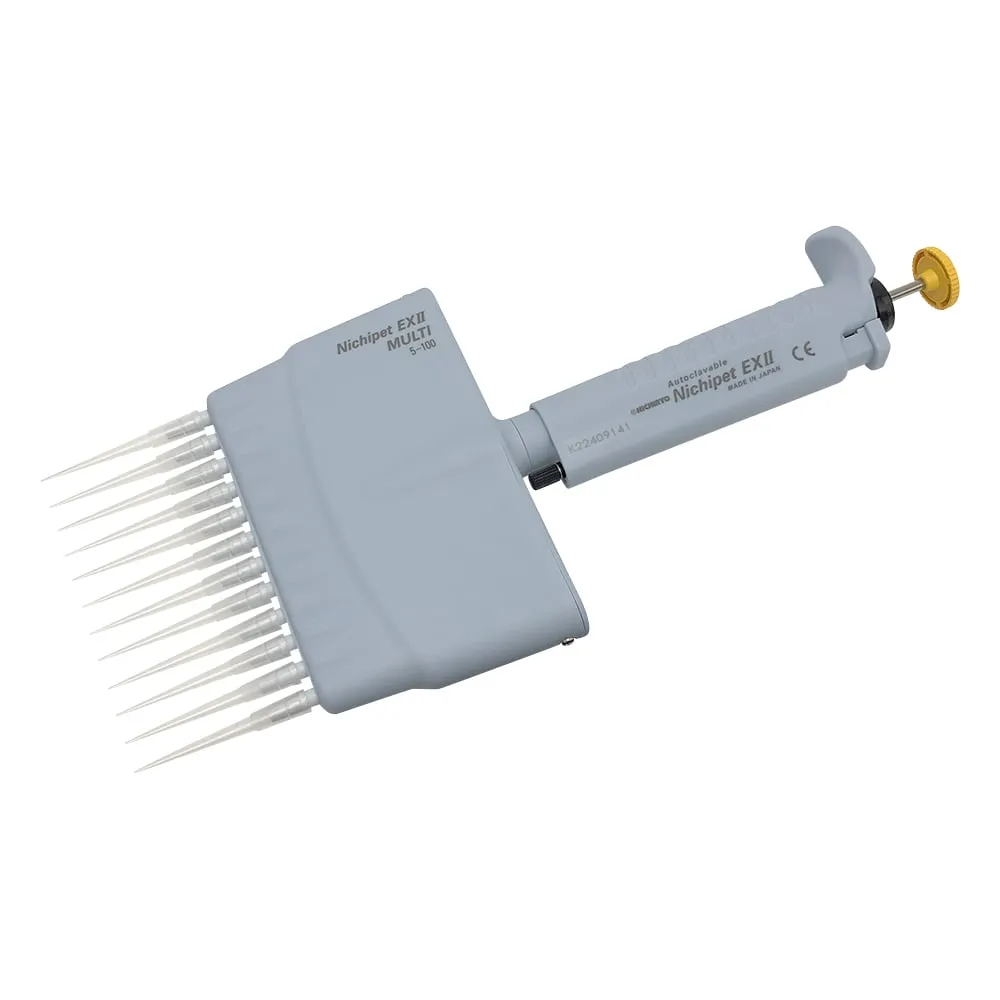 3-8864-06　Multi Channel Pipette (Nicipet ExII MULTI) 5 to 100μL 12 Channels　00-NPM-12SP