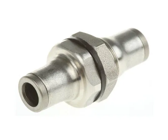 63-4736-78　Legris Pneumatic Bulkhead Tube-to-Tube Adapter Straight Push In 6 mm to Push In 6 mm　3816 06 00