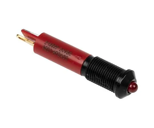 63-4586-95　RS PRO Red Indicator, 24 V dc, 6mm Mounting Hole Size, Solder Tab Termination　210-327