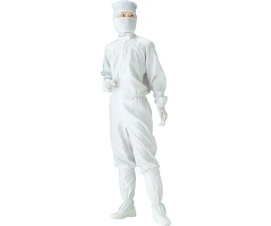 61-3230-32　Front Fastener Type Coverall White Size M　PP1830WM