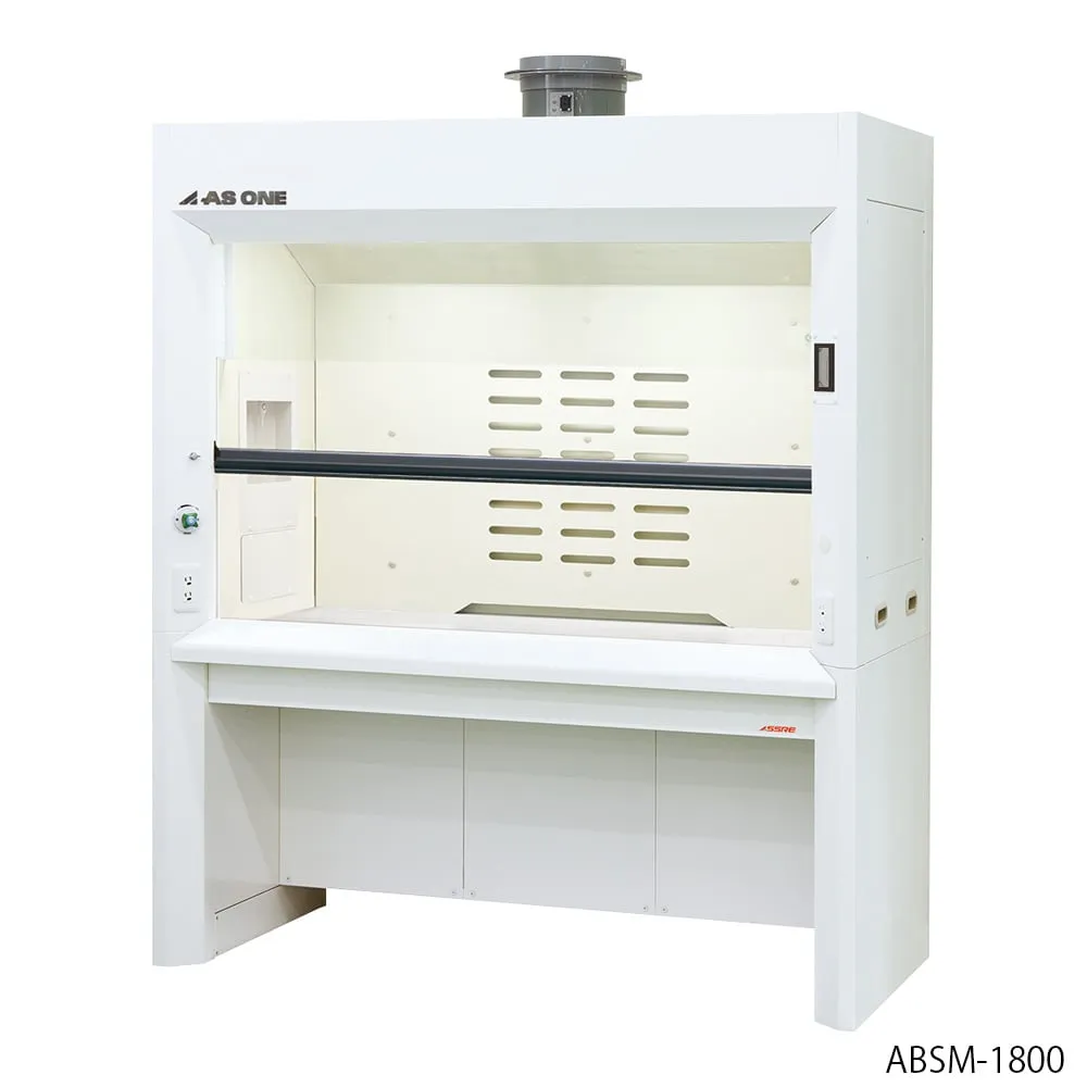 3-8047-11　Fume Hood (Low Ceiling Type) Deep 1200 x 980 x 2100 mm　ABDM-1200