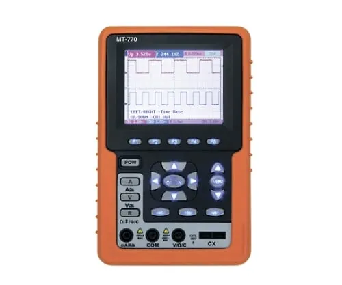 61-8513-44　［Discontinued］Full-Color Portable 2 Phenomena Oscilloscope + 4000 Count DMM　MT-770