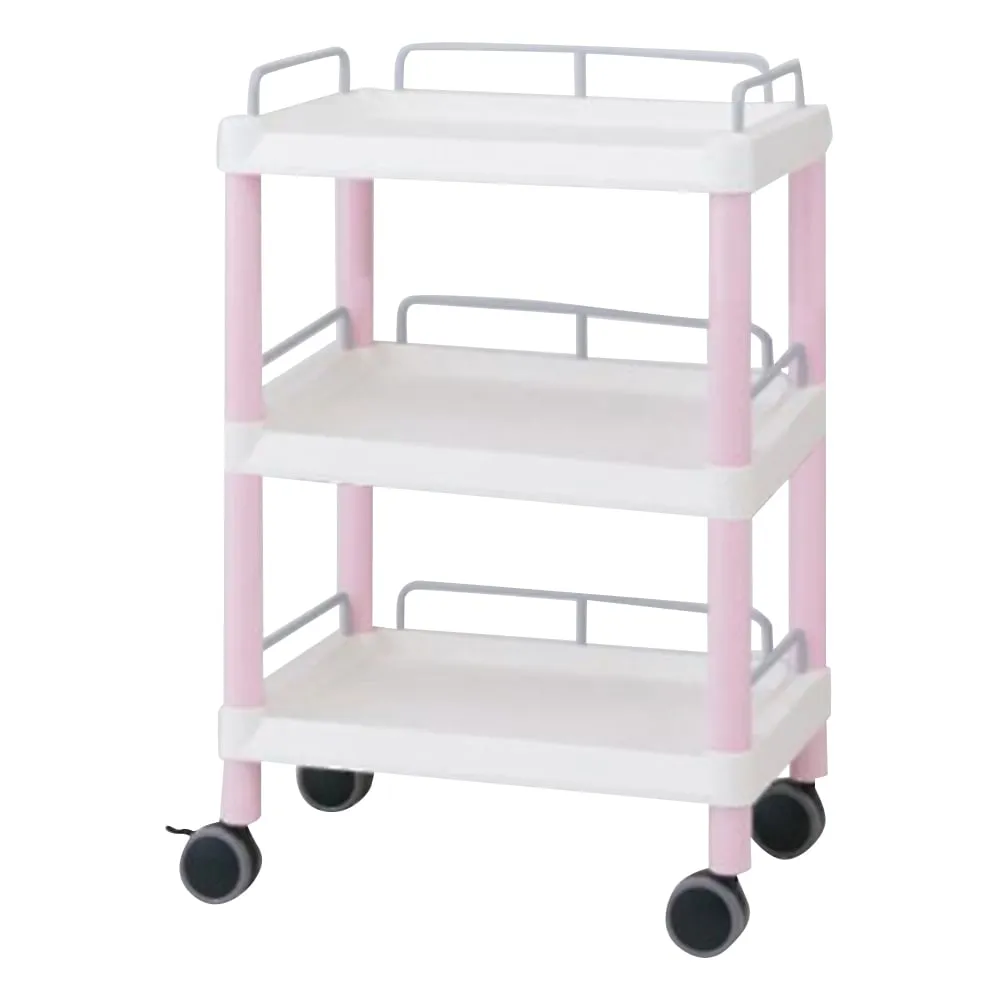 7-1275-03　Mobile Easy Cart (With Guard Frame) without Drawer 3 Stages 532 x 368 x 855　ME11F
