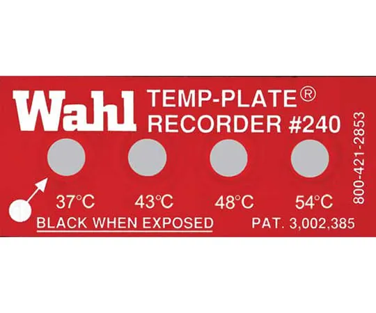 61-3815-71　Standard 4 Points Temperature Label :Temp-plate  240　240-037