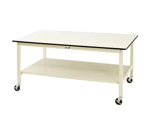61-3763-27　Work Table Wide And Mobile Type H856mm, Including Double-Sided Shelf Board SWPWC-1812TT-Ⅱ　SWPWC-1812TT-II