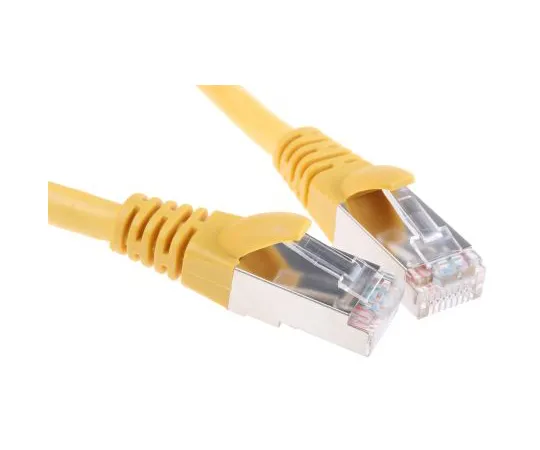 63-4645-39　RS PRO Yellow PVC Cat5e Cable F/UTP, 1m Male RJ45/Male RJ45 Terminated　556-247