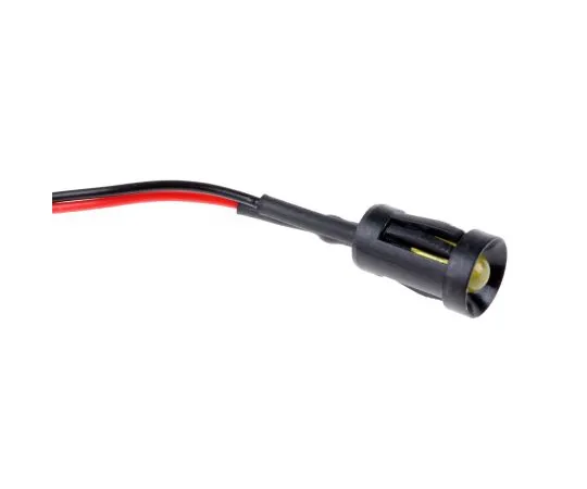 63-4585-20　RS PRO Yellow Indicator, 24 V dc, 8mm Mounting Hole Size, Lead Wires Termination　204-114