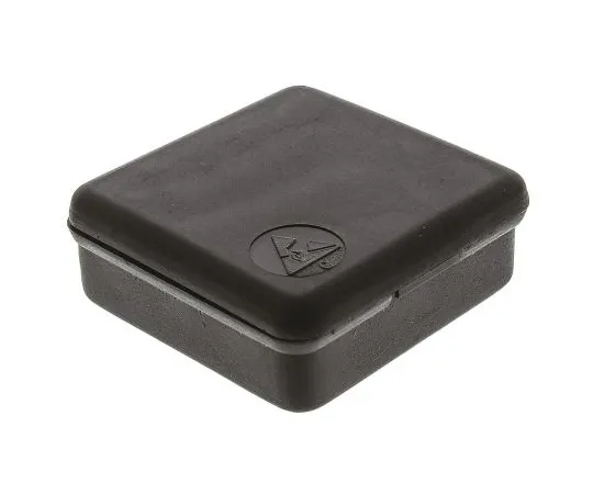 63-4644-34　Conductive Carbon, Polypropylene ESD Box, 40 x 40 x 13.5mm　550-864