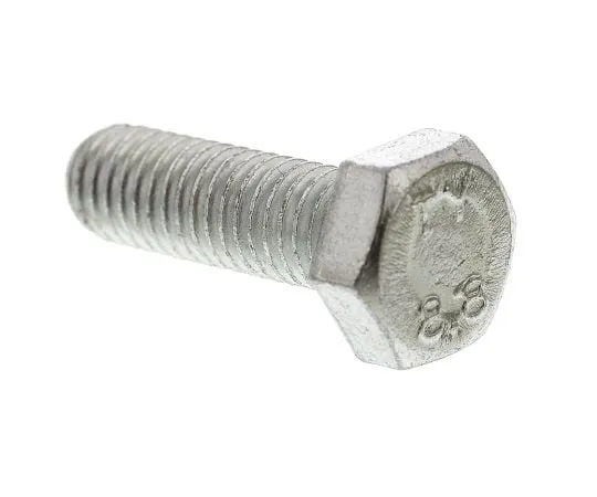63-4639-80　Zinc plated & clear Passivated Steel Hex M8 x 25mm Set Screw　527-511