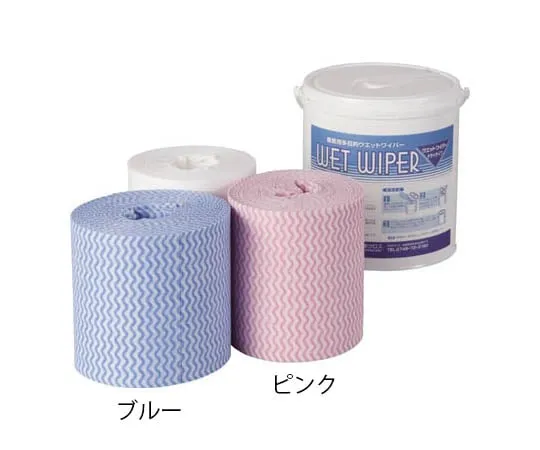 62-3466-76　Wet Wiper for Refill 150 x 250 mm 12 Pieces/Box Pink　NBR200P