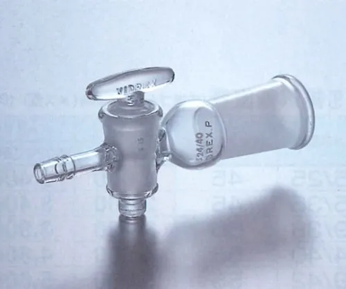 61-0047-23　［Discontinued］TS Exhaust Pipe Straight Tube Glass Cock 8mm Tube (With Rubber Clamp) Female Sliding 15/25　CL0406-01-10