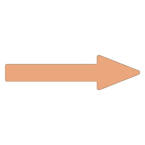 61-3408-85　Direction Indication Sticker For Identifying Tube -> (Pale Orange) Arrow Sticker 49　193149