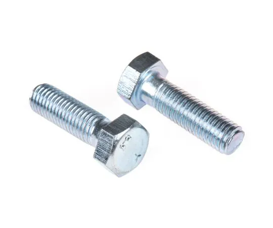 63-4599-28　Clear Passivated, Zinc Steel Hex Bolt, M12 x 40mm　279-767