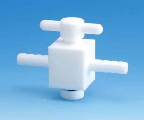 61-4384-81　PTFE Barb Type Two-Way Valve 6φ　F-2222-01